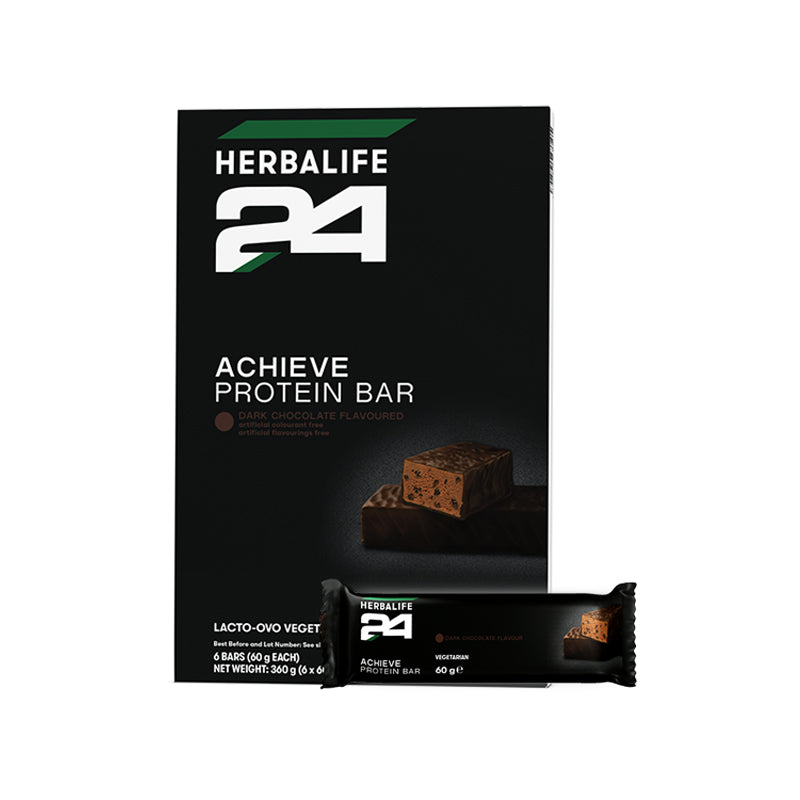H24 Achieve Protein Bars Dark Chocolate Flavoured 6 bars per carton x 60g each